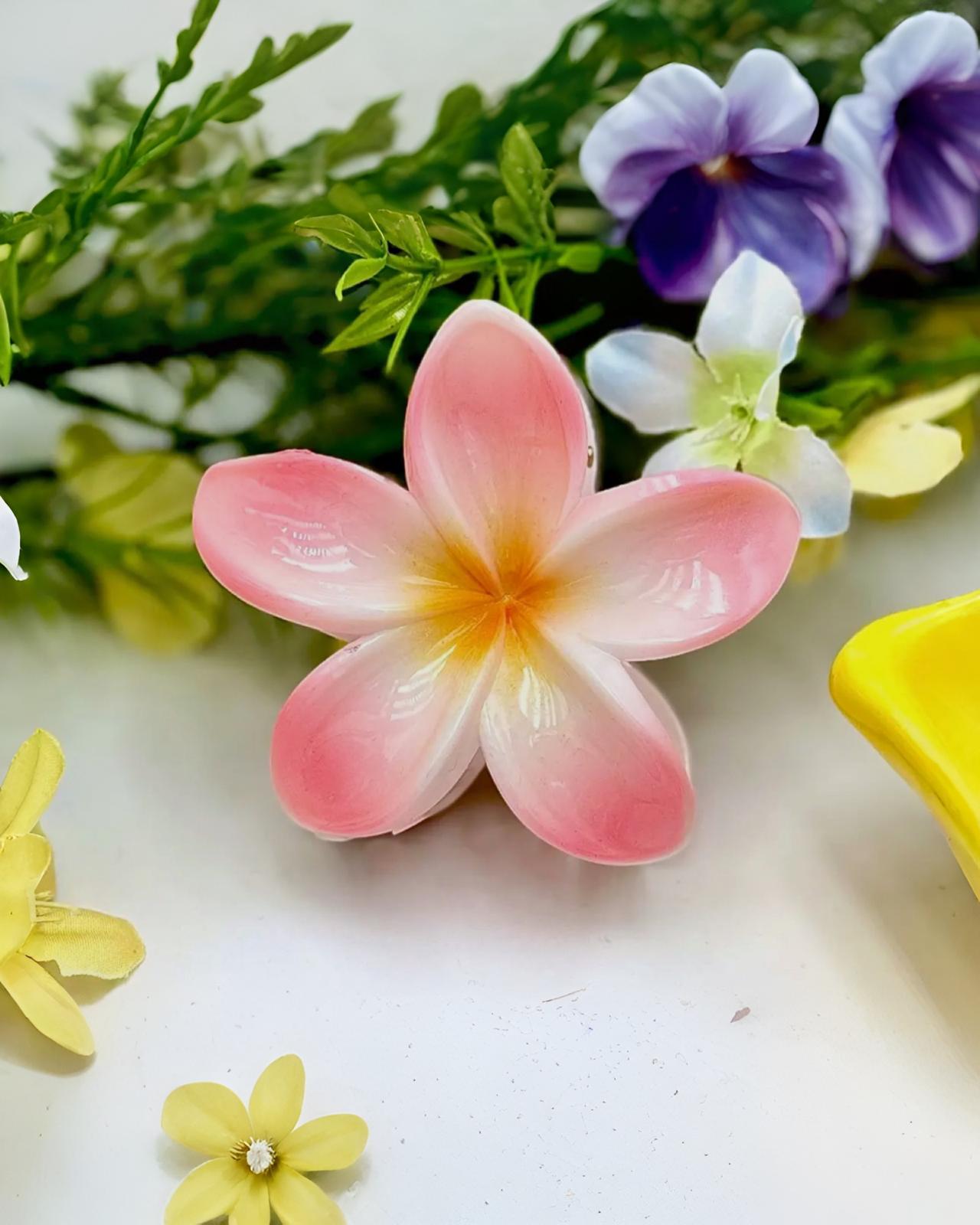 HAARKLAMMER "JOENA" ROSA