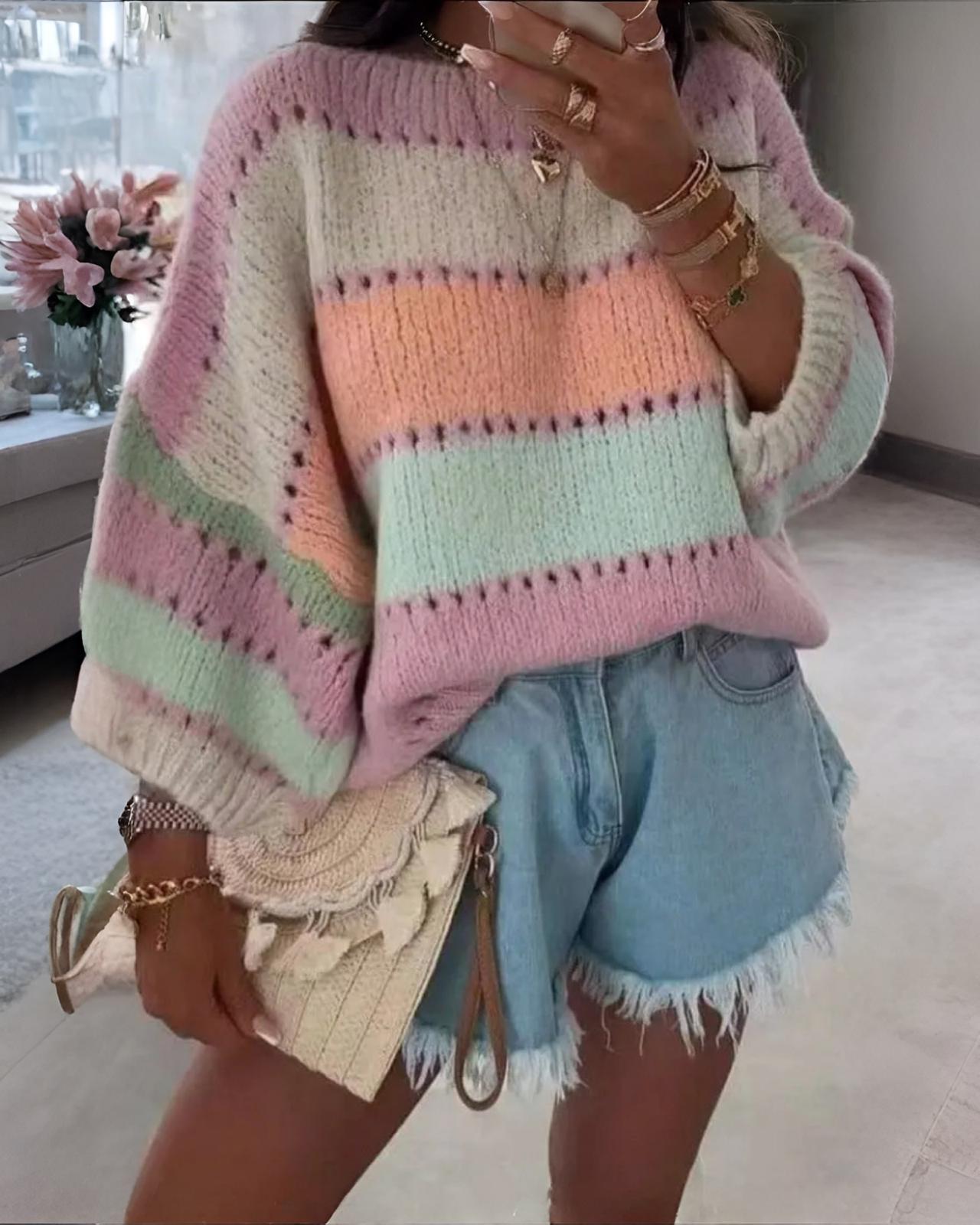 Wollpullover "Emma" Farbig