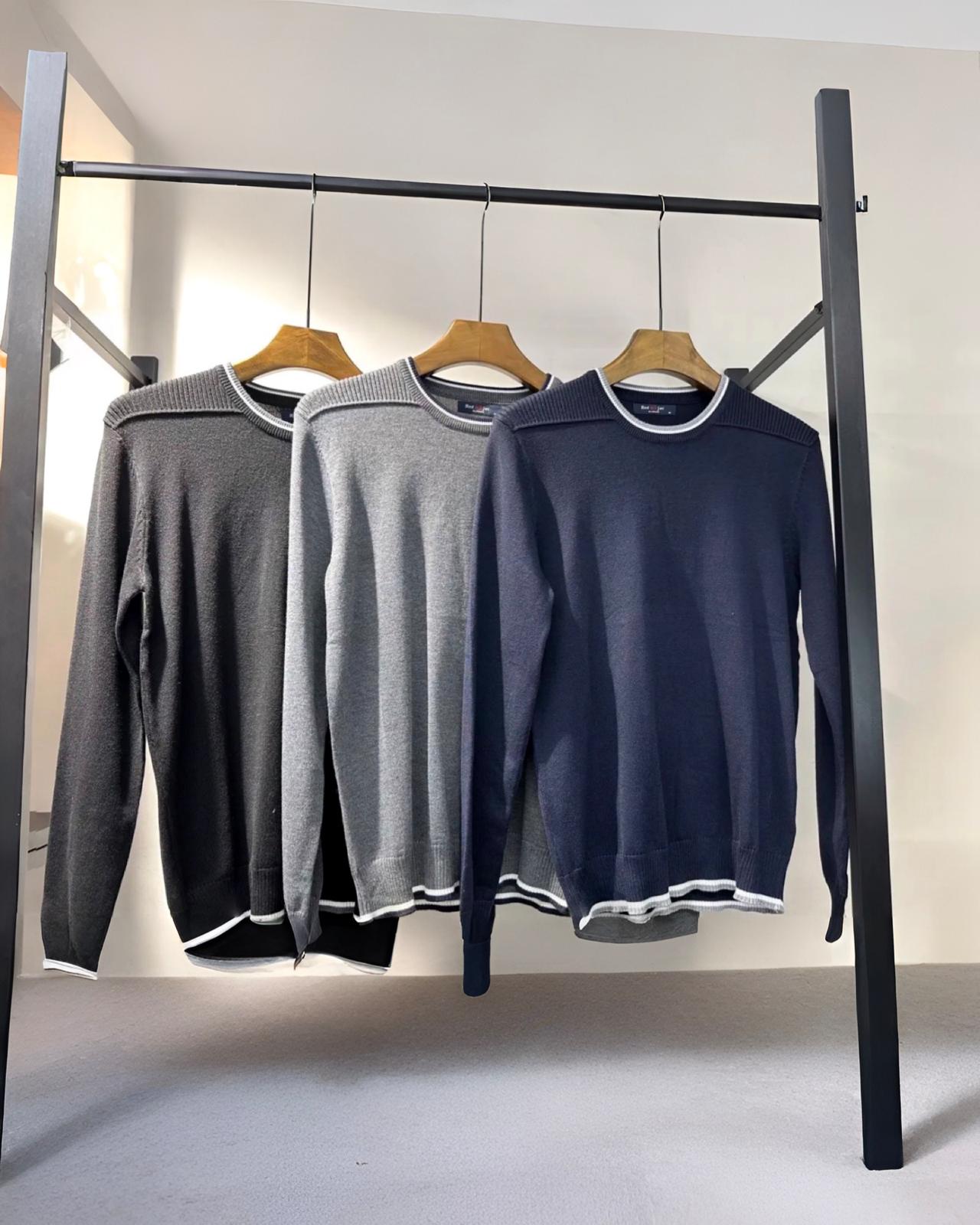 Strickpullover "Jack" Grau