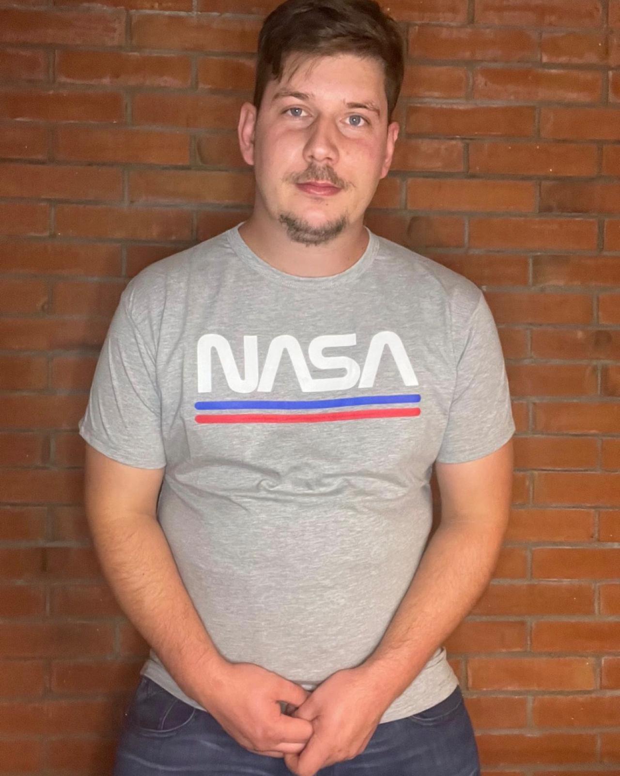 Shirt Nasa "Line" Grau