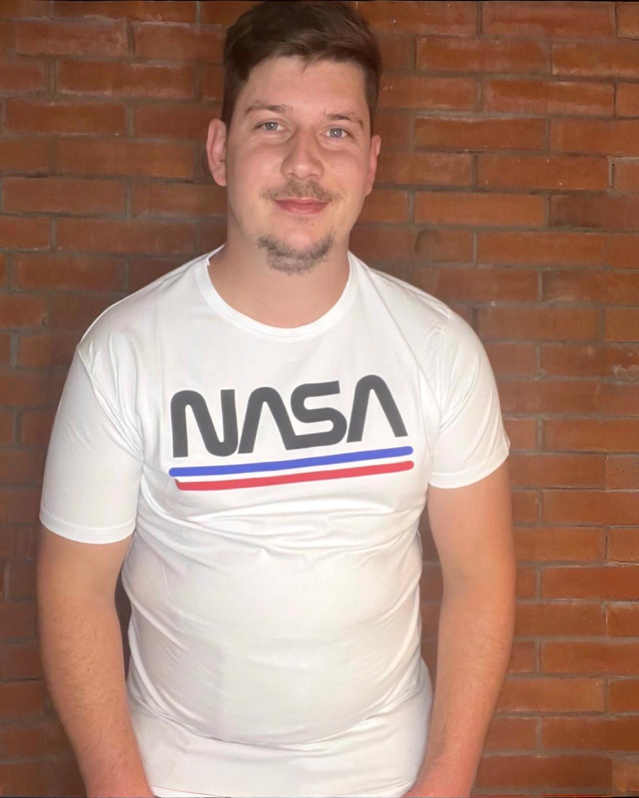 Shirt Nasa "Line" Weiss