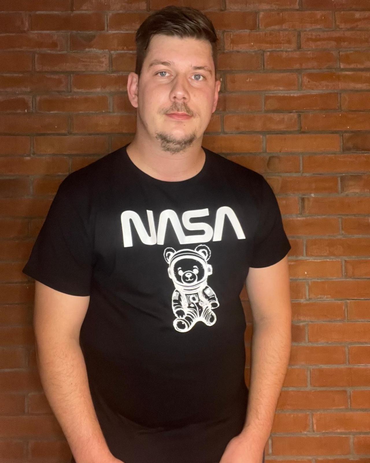 Shirt Nasa "Astro" Schwarz