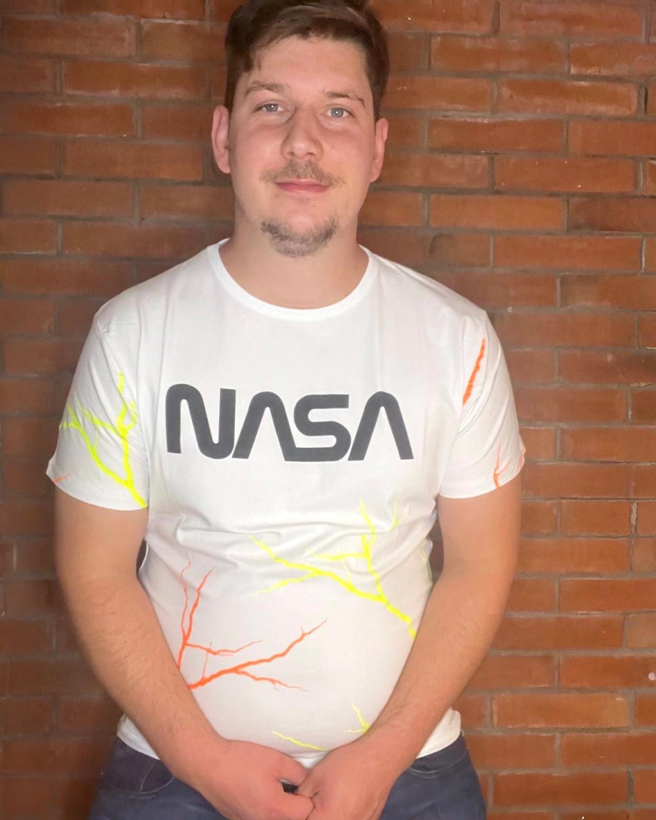 Shirt Nasa "Rocket" Weiss