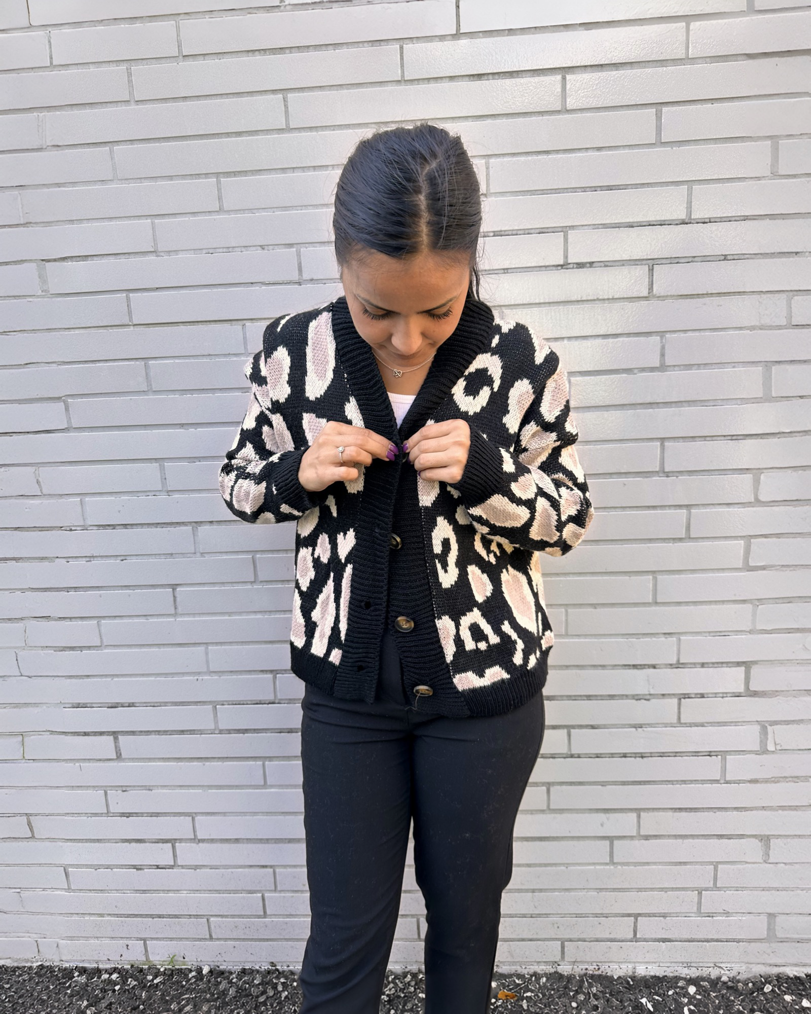 Leoprinted Cardigan "Alice" div. Farben