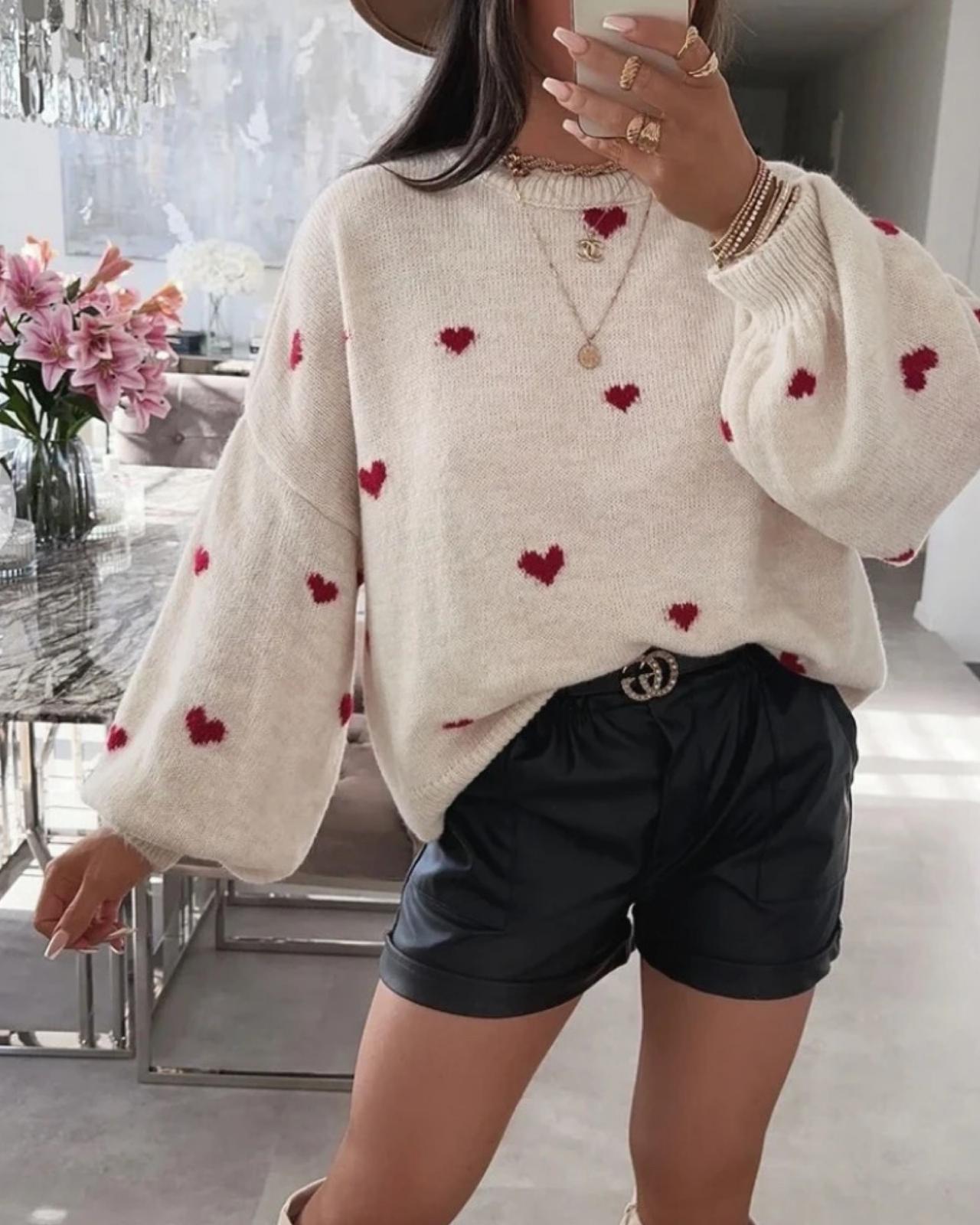 WOLLPULLOVER "LOVELY" WEISS