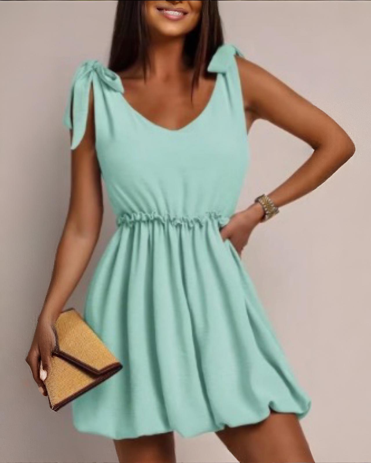 MAXI KLEID "LILLY" WASSERGRÜN