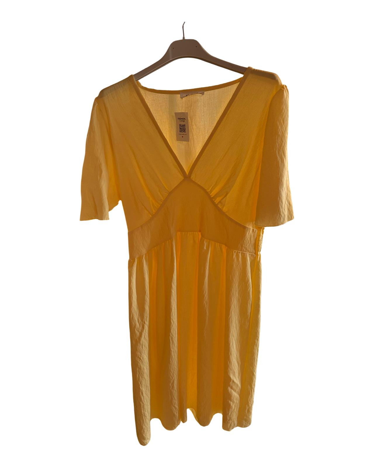 MAXI KLEID "MELODY" HELLGELB