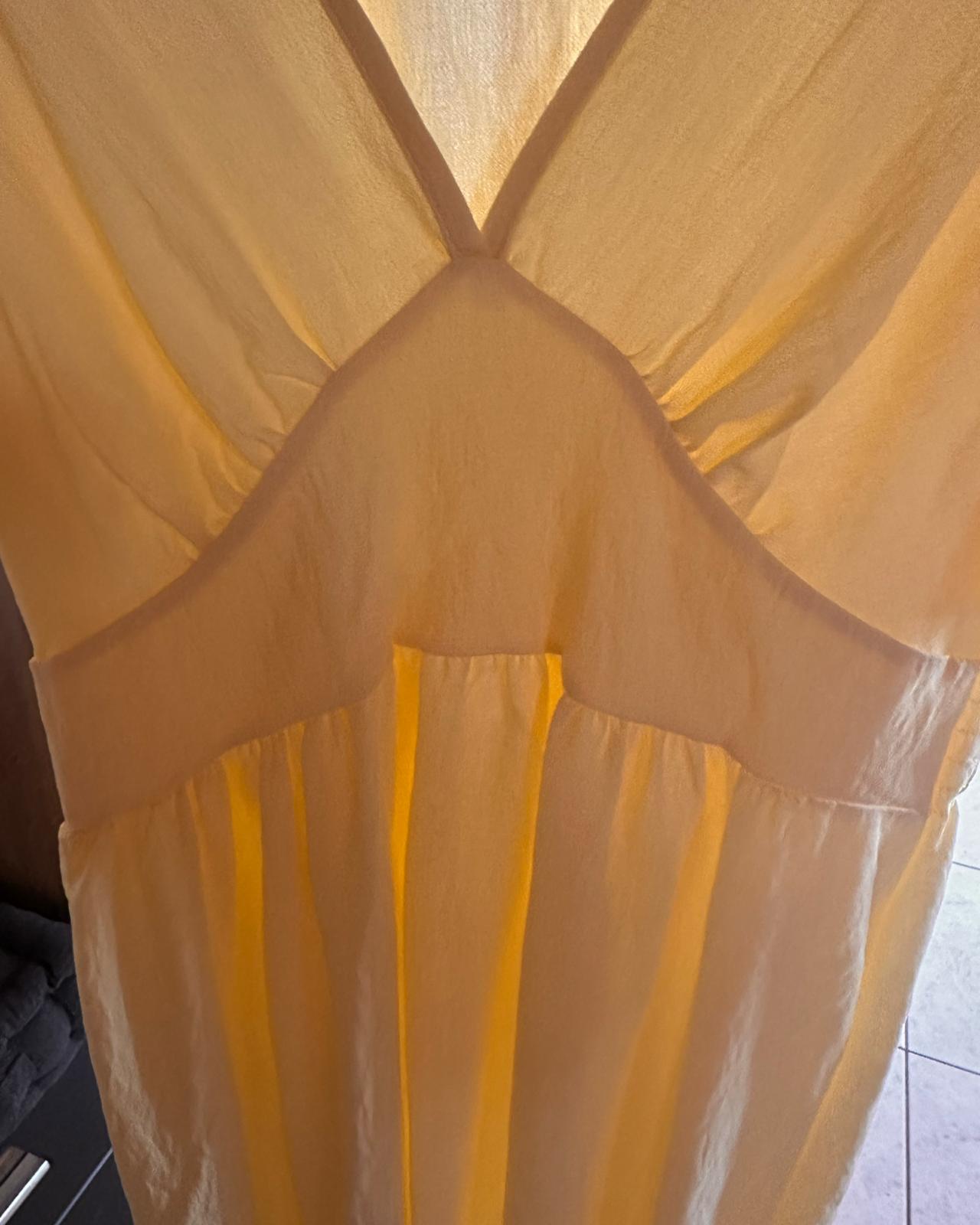 MAXI KLEID "MELODY" HELLGELB