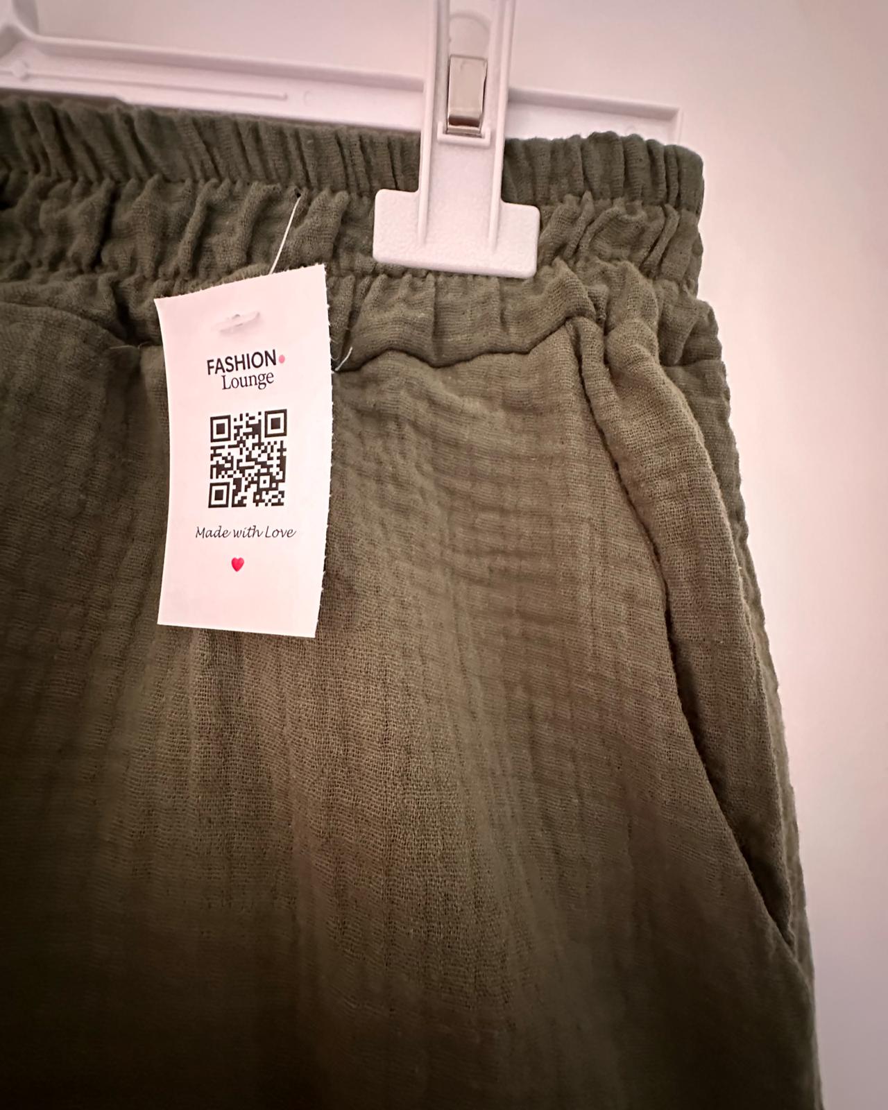 MUSSELIN SHORTS "SUNNY" KHAKI