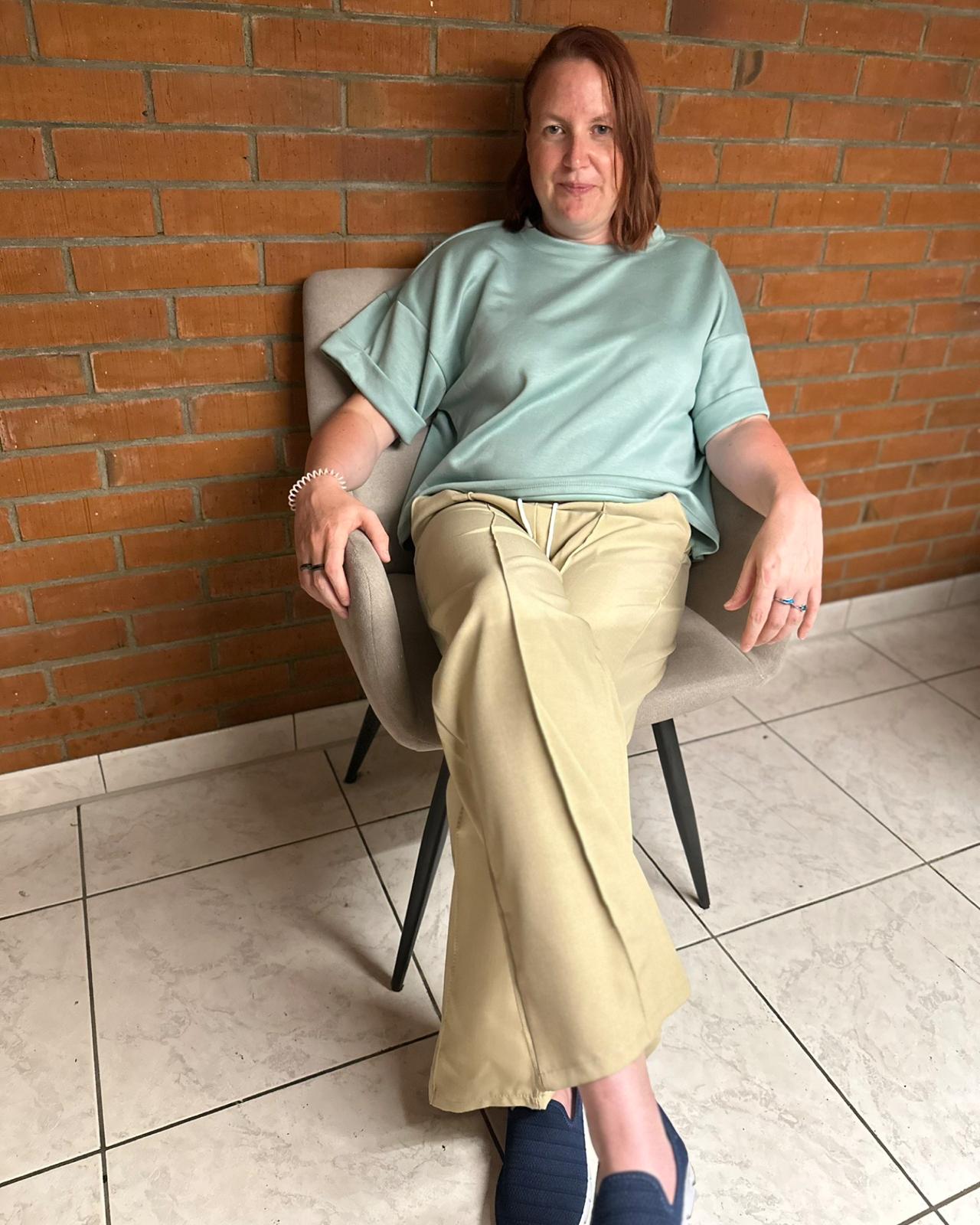 OVERSIZE TOP "ANA" WASSERGRÜN