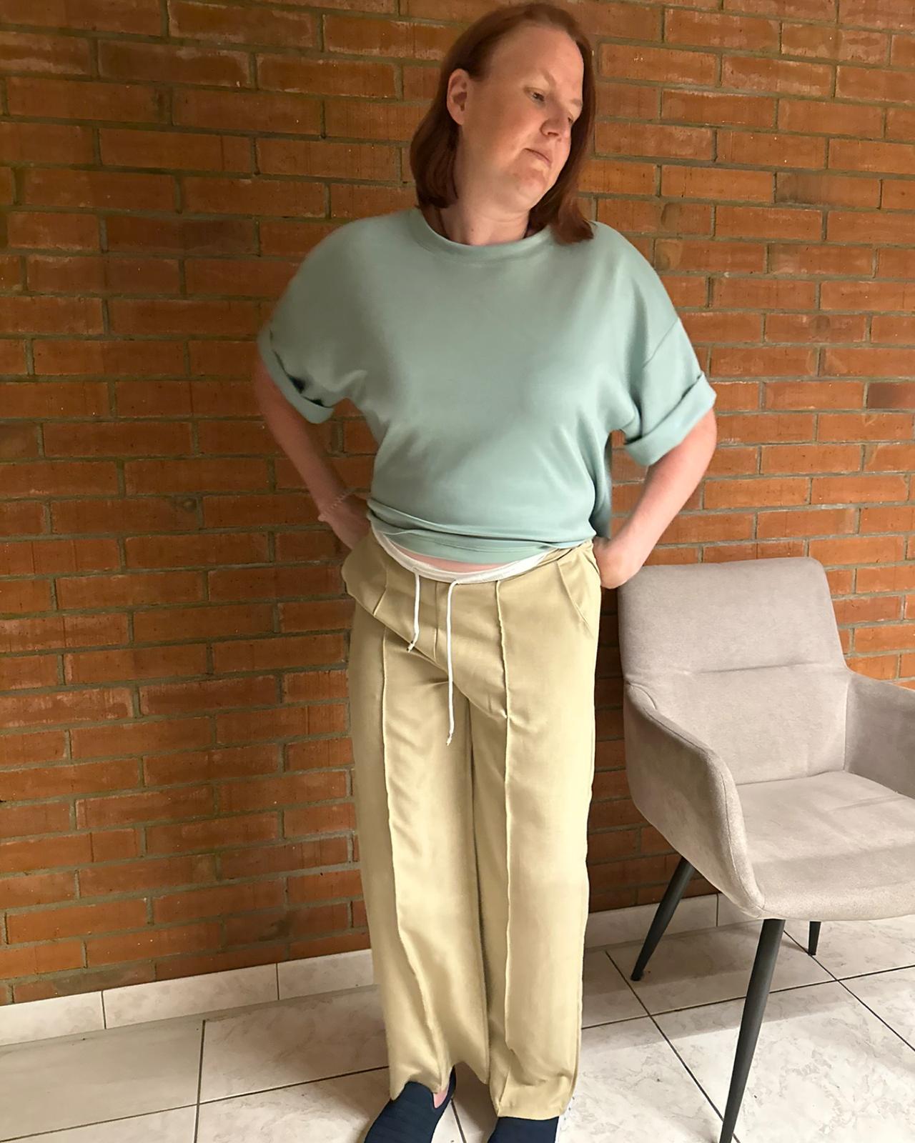 OVERSIZE TOP "ANA" WASSERGRÜN