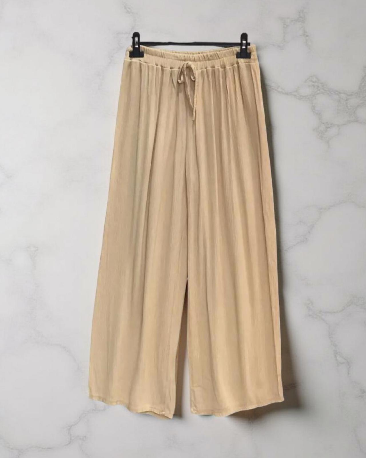 Fliessende Hose "CARA" KAMEL