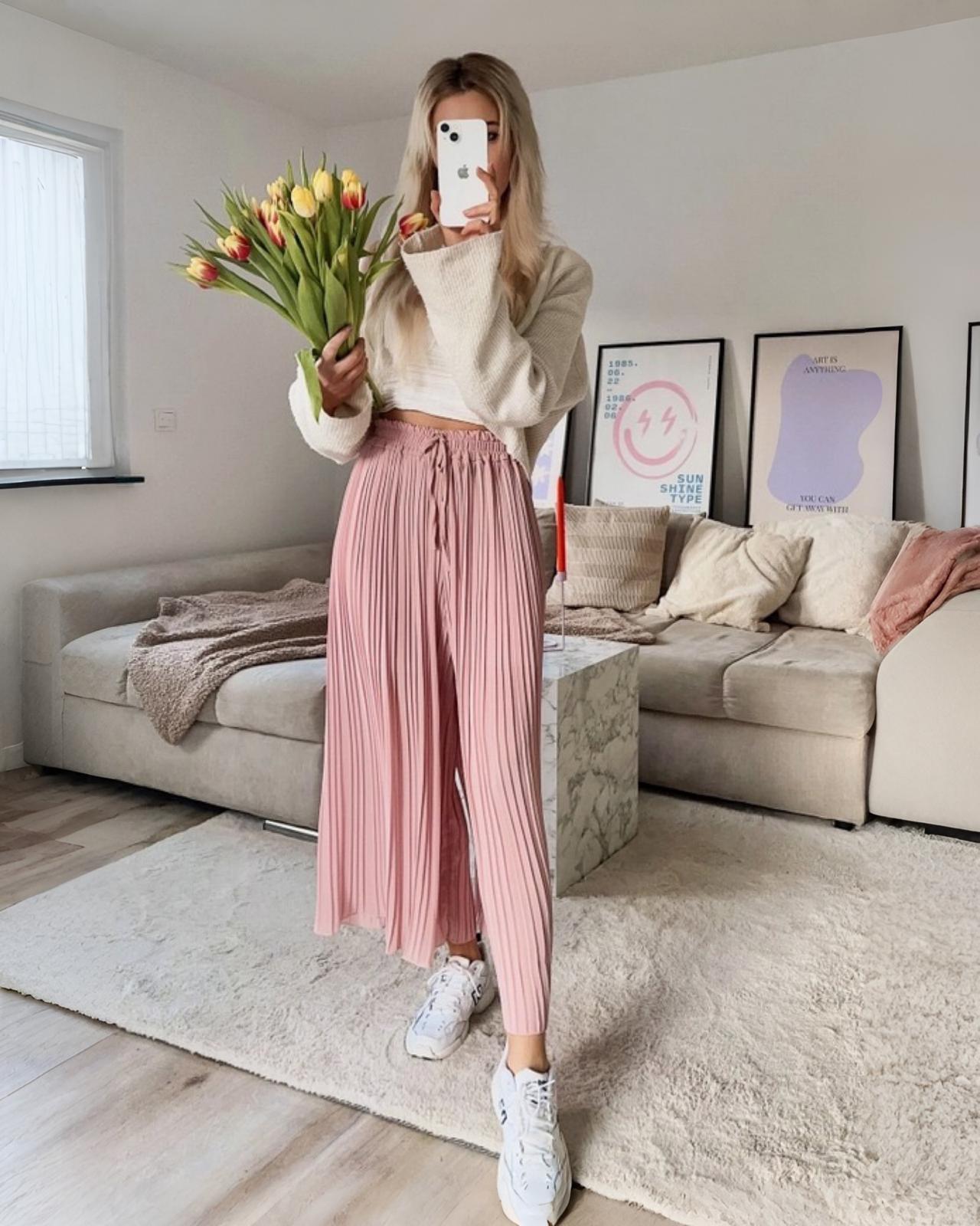 PLISSEE HOSE "ANGEL" BABYROSA