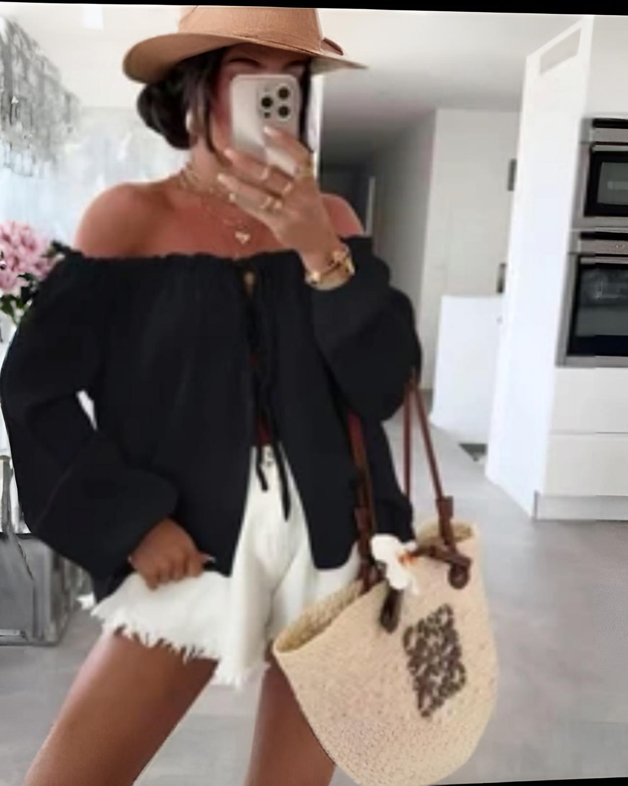 MUSSELIN BLUSE "MELA" div. Farben