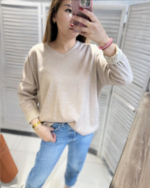 Leichter Pullover "Finnia" Beige