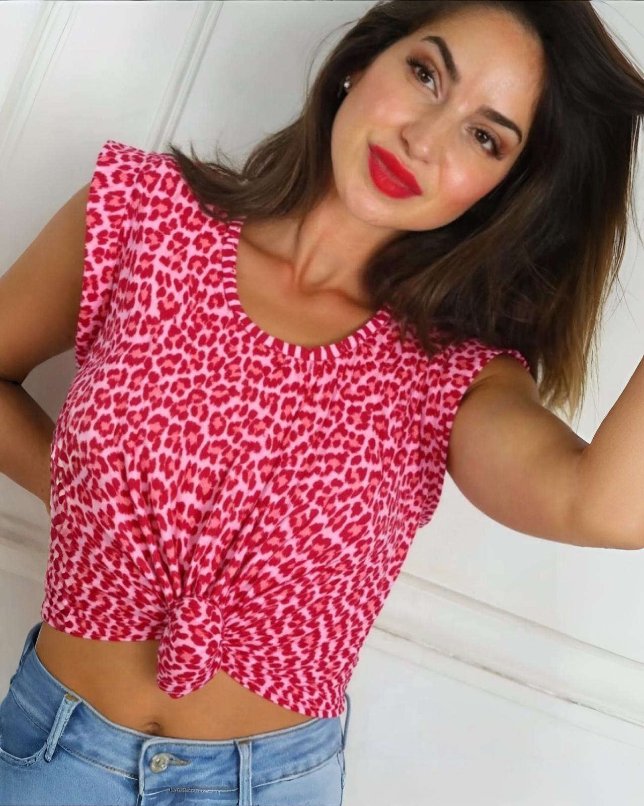 Leoprinted Shirt "Carolin" div. Farben