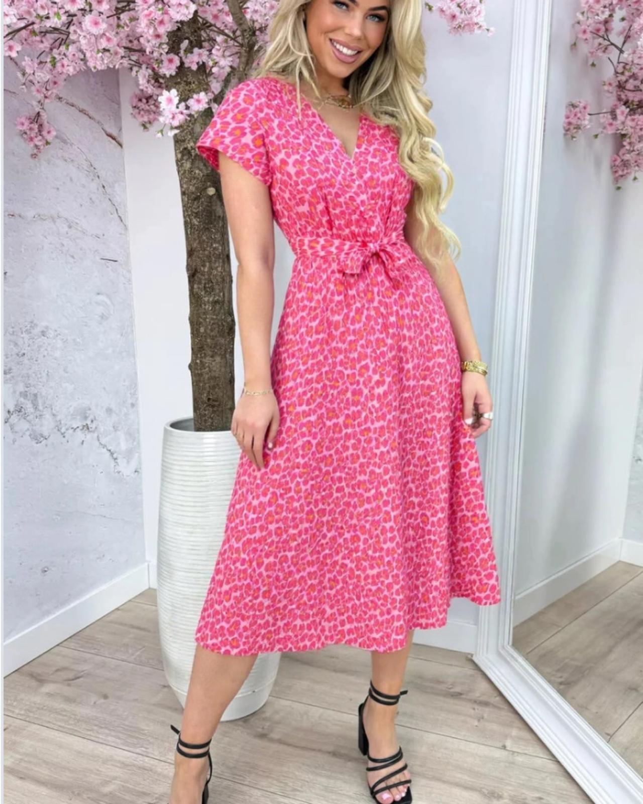 Leoprinted Kleid "Chaska" div. Farben