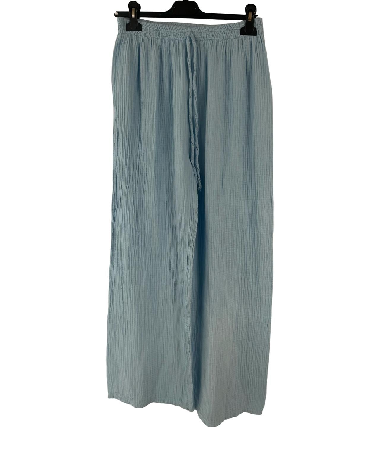 MUSSELIN HOSE "LINA" SCHWARZ