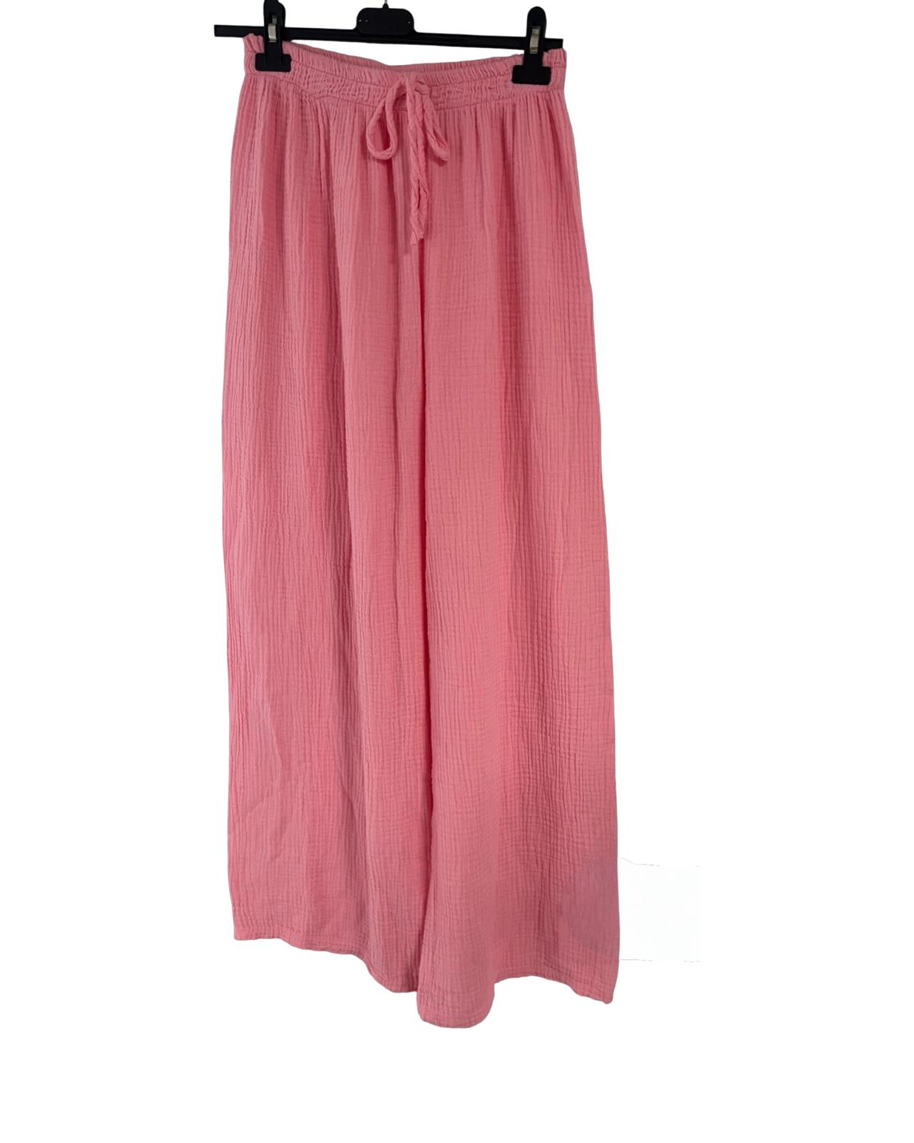 MUSSELIN HOSE "LINA" SCHWARZ