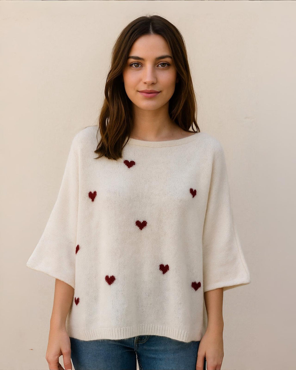 Dreiviertel Pullover "Beverly" div. Farben
