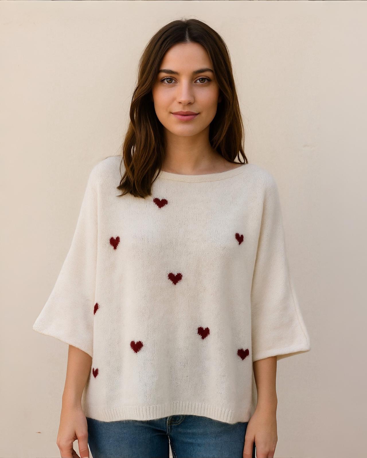 Dreiviertel Pullover "Beverly" div. Farben