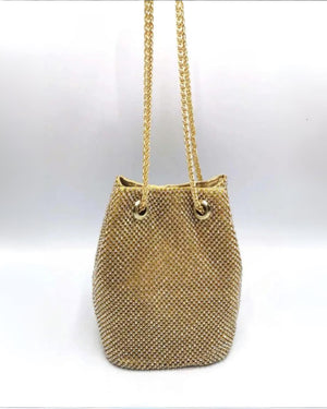 Strasstasche "Soraya" Gold