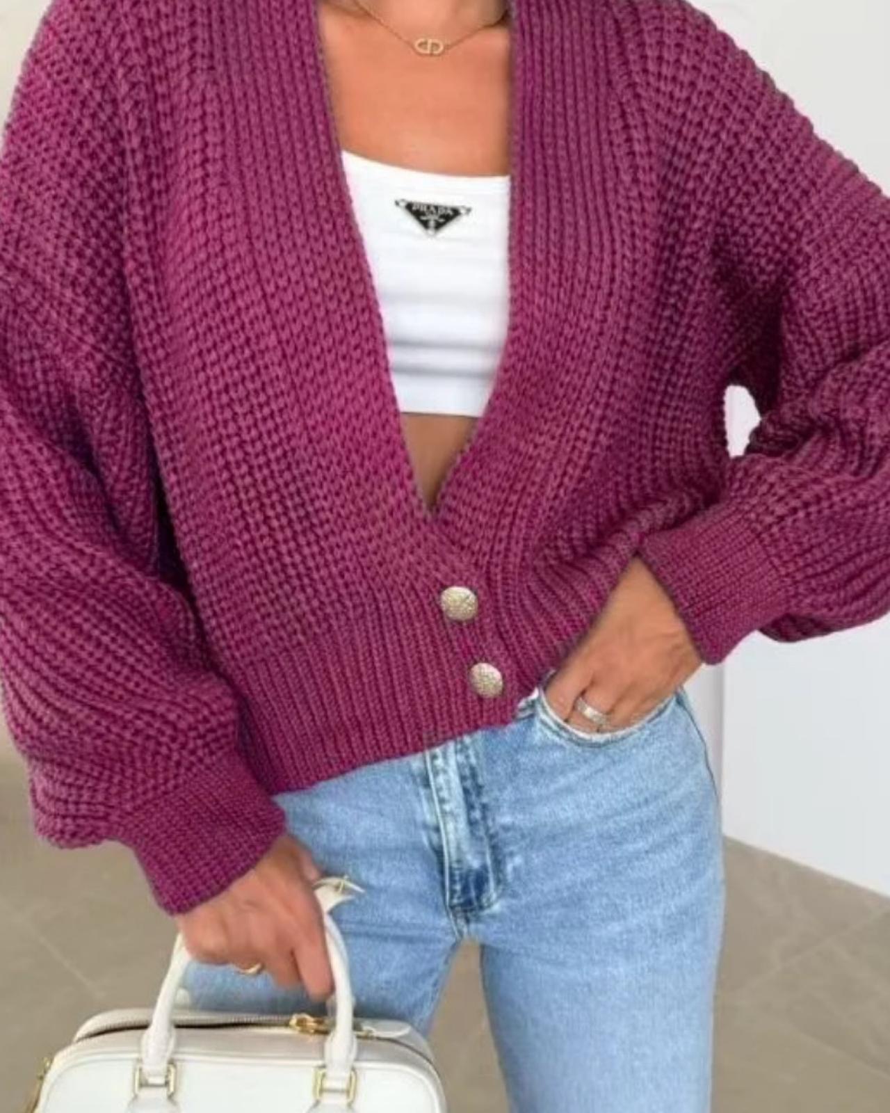 Strickweste "Indira" Mauve